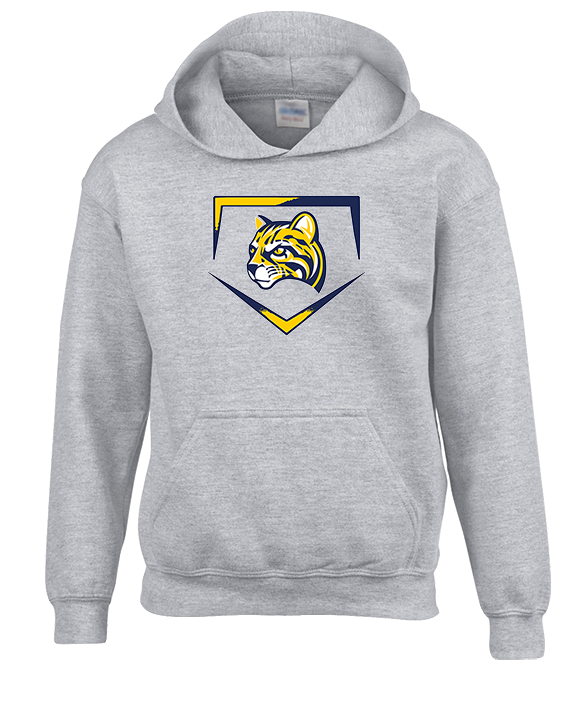 Schoolcraft College Baseball Plate - Youth Hoodie