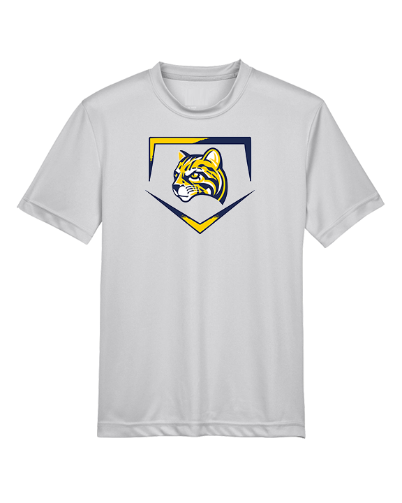 Schoolcraft College Baseball Plate - Youth Performance Shirt