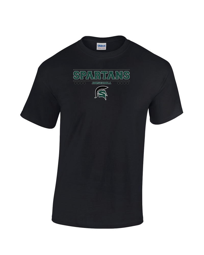 Schurr HS Baseball Border - Cotton T-Shirt