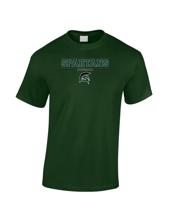 Schurr HS Baseball Border - Cotton T-Shirt
