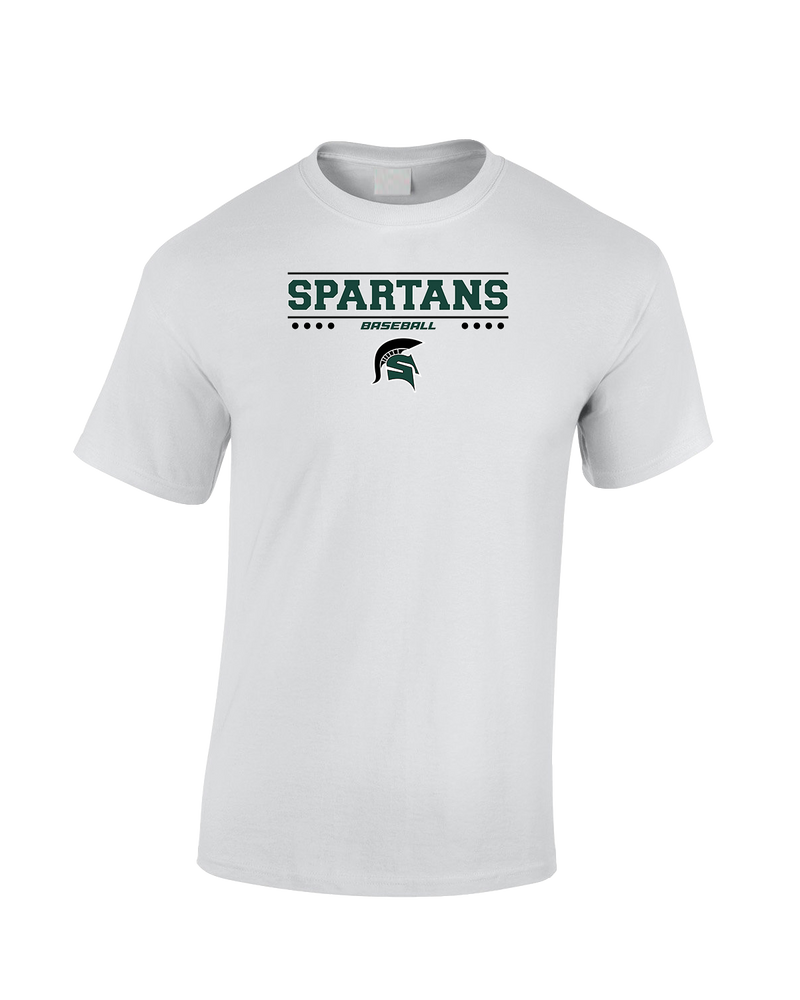 Schurr HS Baseball Border - Cotton T-Shirt