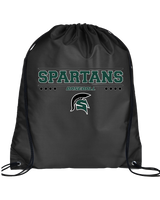 Schurr HS Baseball Border - Drawstring Bag