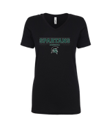Schurr HS Baseball Border - Women’s V-Neck