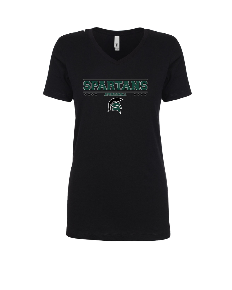 Schurr HS Baseball Border - Women’s V-Neck