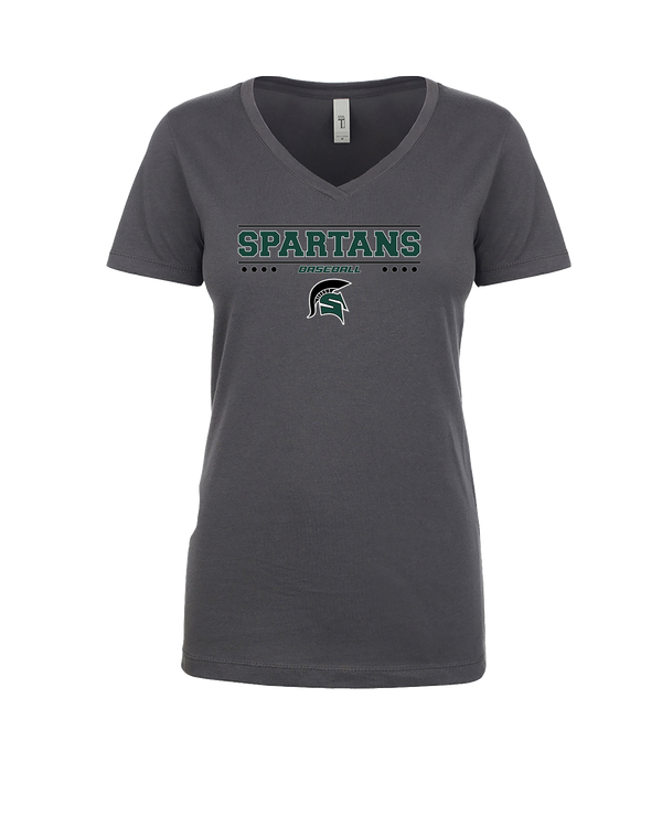 Schurr HS Baseball Border - Women’s V-Neck
