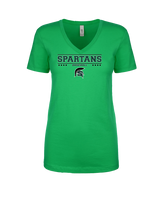 Schurr HS Baseball Border - Women’s V-Neck