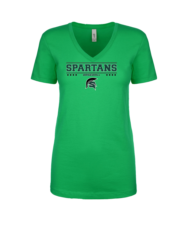 Schurr HS Baseball Border - Women’s V-Neck