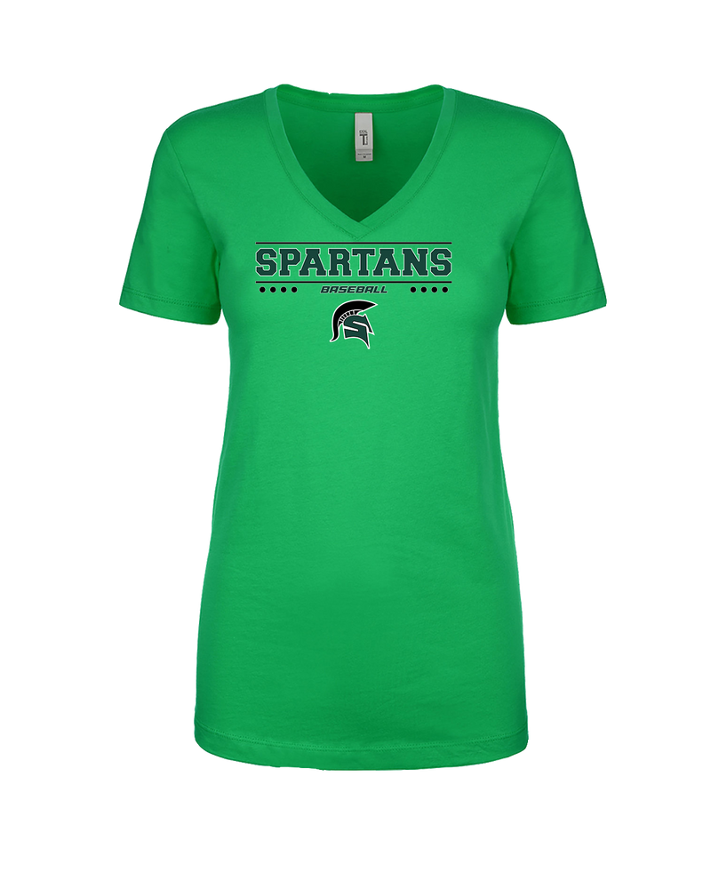 Schurr HS Baseball Border - Women’s V-Neck