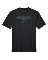 Schurr HS Baseball Border - Youth Performance T-Shirt