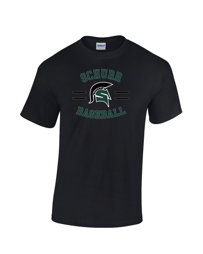 Schurr HS Baseball Curve - Cotton T-Shirt