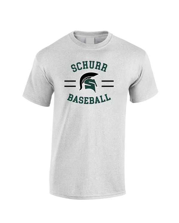 Schurr HS Baseball Curve - Cotton T-Shirt