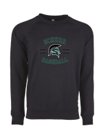 Schurr HS Baseball Curve - Crewneck Sweatshirt