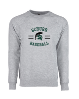 Schurr HS Baseball Curve - Crewneck Sweatshirt