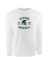 Schurr HS Baseball Curve - Crewneck Sweatshirt
