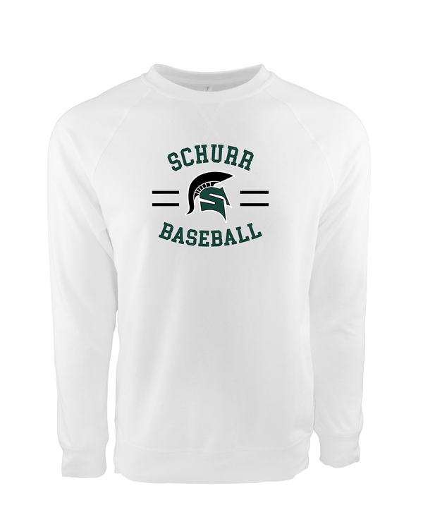 Schurr HS Baseball Curve - Crewneck Sweatshirt