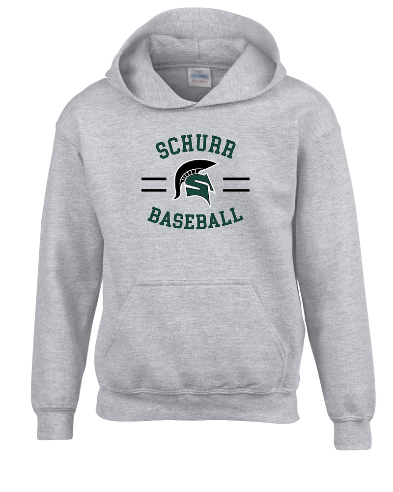Schurr HS Baseball Curve - Cotton Hoodie