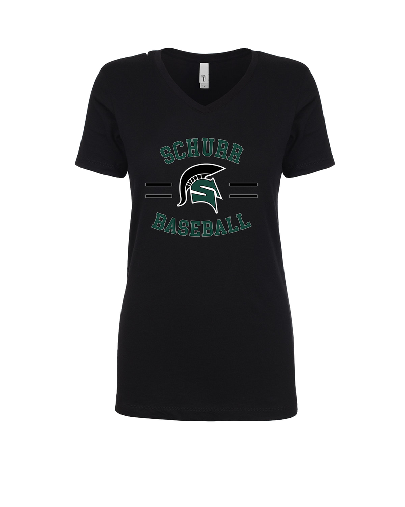 Schurr HS Baseball Curve - Women’s V-Neck