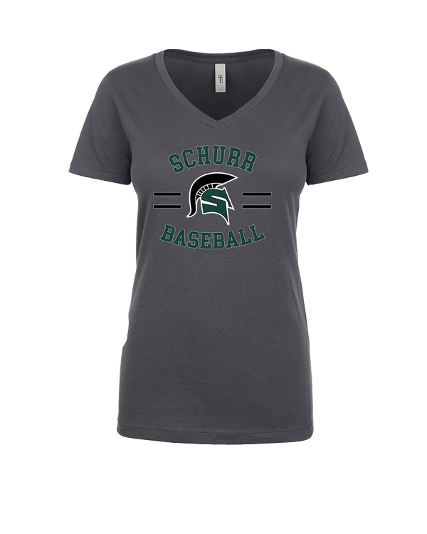 Schurr HS Baseball Curve - Women’s V-Neck