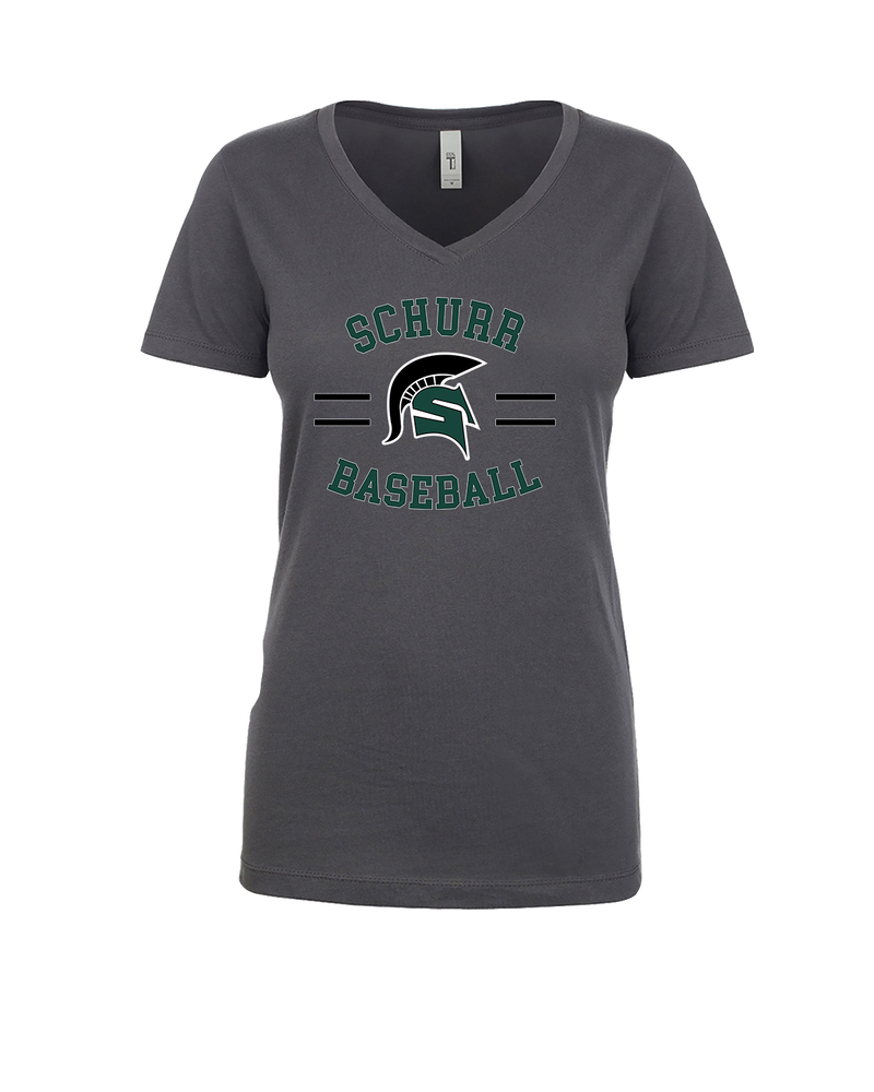 Schurr HS Baseball Curve - Women’s V-Neck