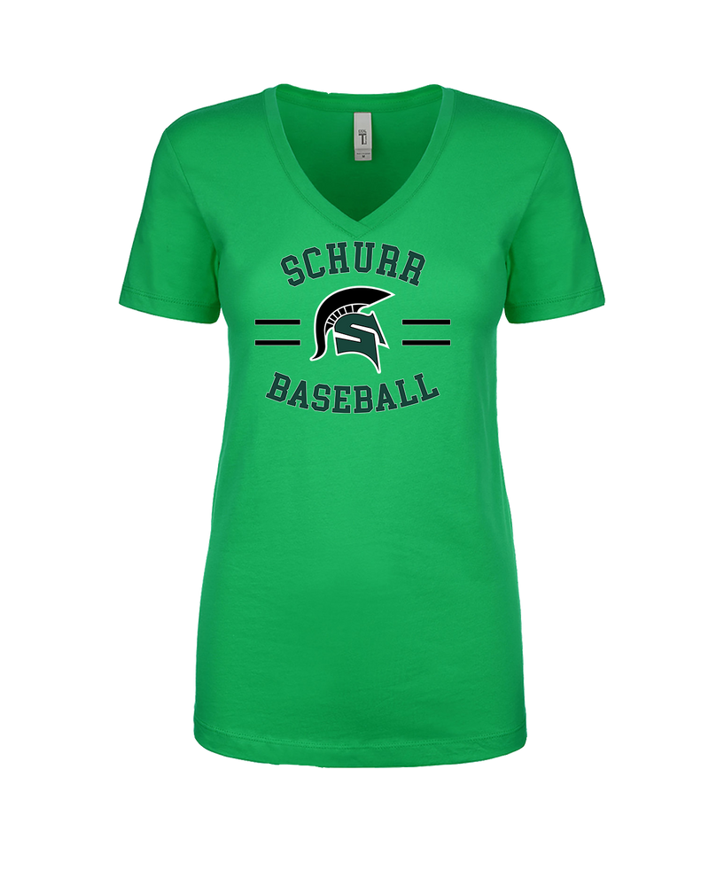 Schurr HS Baseball Curve - Women’s V-Neck