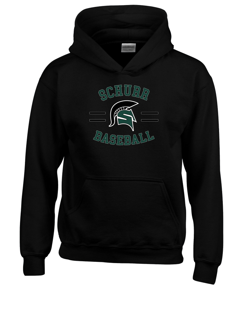Schurr HS Baseball Curve - Youth Hoodie