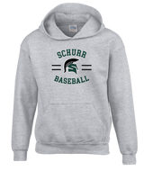 Schurr HS Baseball Curve - Youth Hoodie