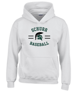 Schurr HS Baseball Curve - Youth Hoodie