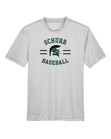 Schurr HS Baseball Curve - Youth Performance T-Shirt