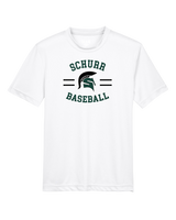 Schurr HS Baseball Curve - Youth Performance T-Shirt