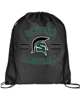 Schurr HS Baseball Curve - Drawstring Bag