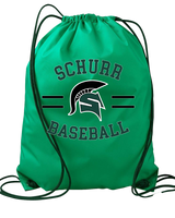 Schurr HS Baseball Curve - Drawstring Bag