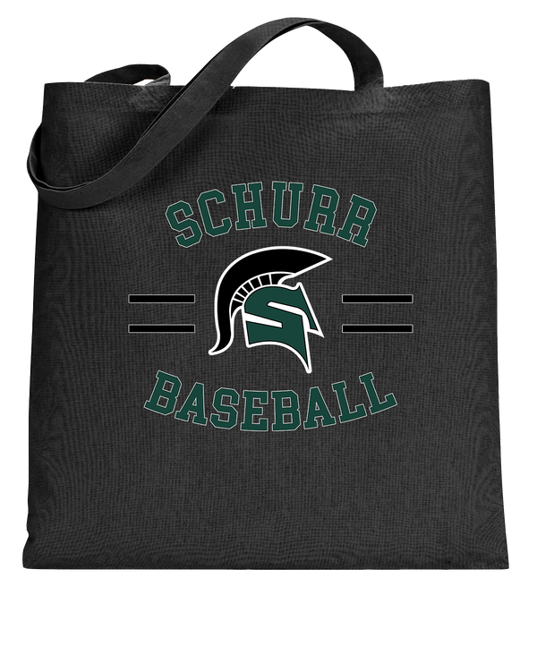 Schurr HS Baseball Curve - Tote Bag