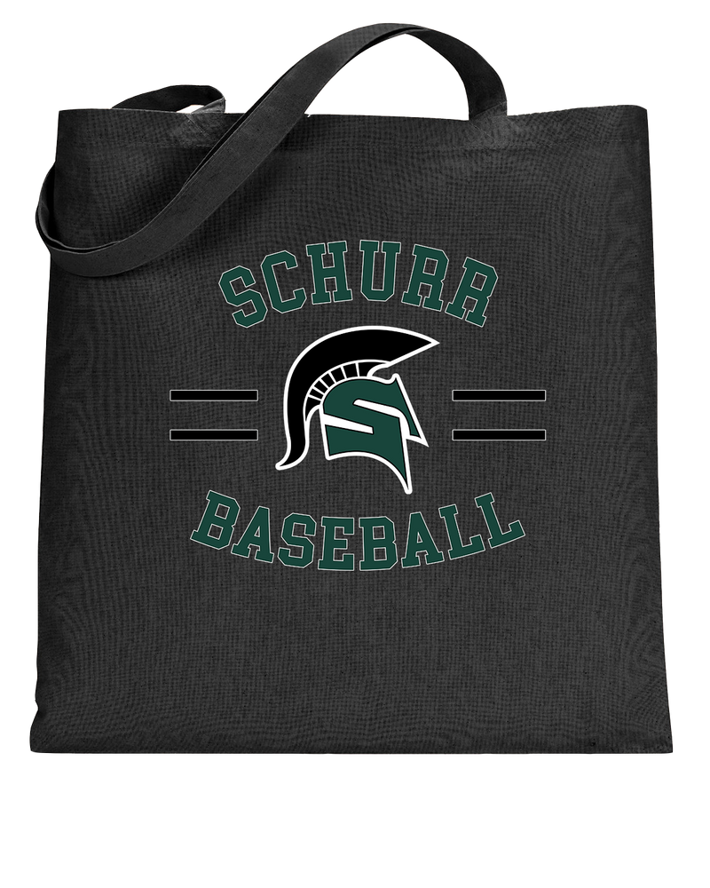 Schurr HS Baseball Curve - Tote Bag