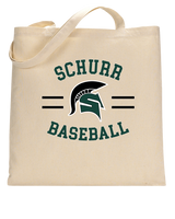 Schurr HS Baseball Curve - Tote Bag