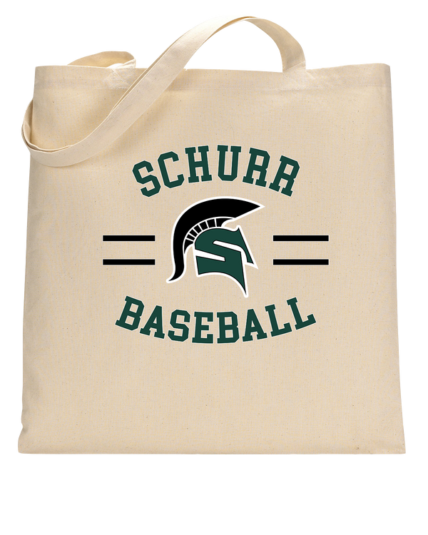 Schurr HS Baseball Curve - Tote Bag