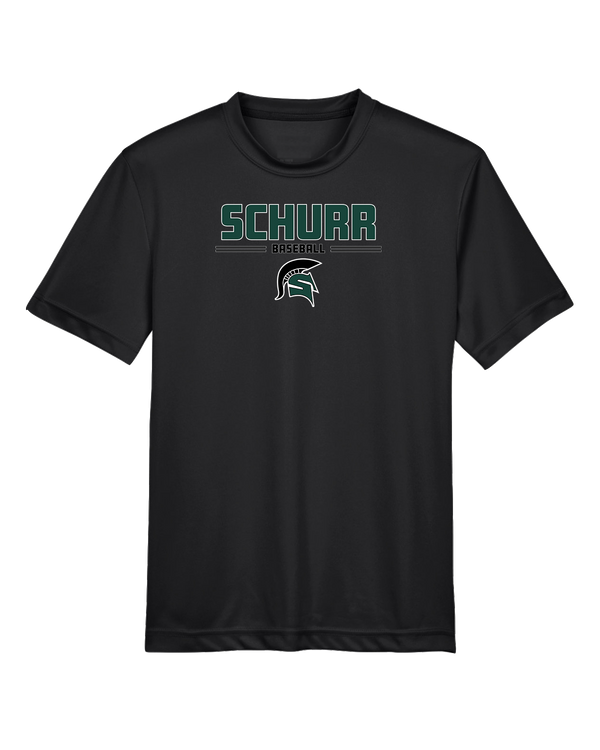 Schurr HS Baseball Keen - Youth Performance T-Shirt