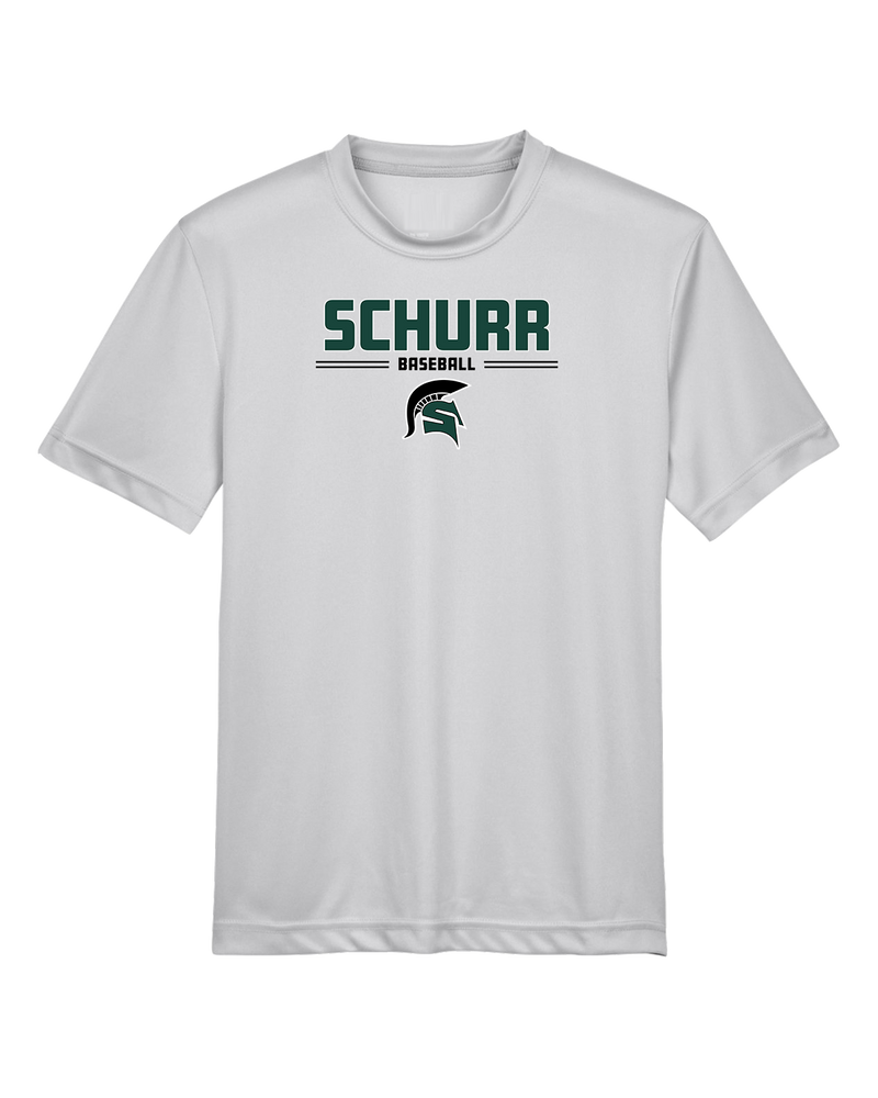 Schurr HS Baseball Keen - Youth Performance T-Shirt
