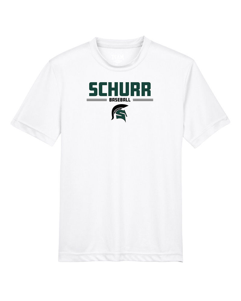 Schurr HS Baseball Keen - Youth Performance T-Shirt