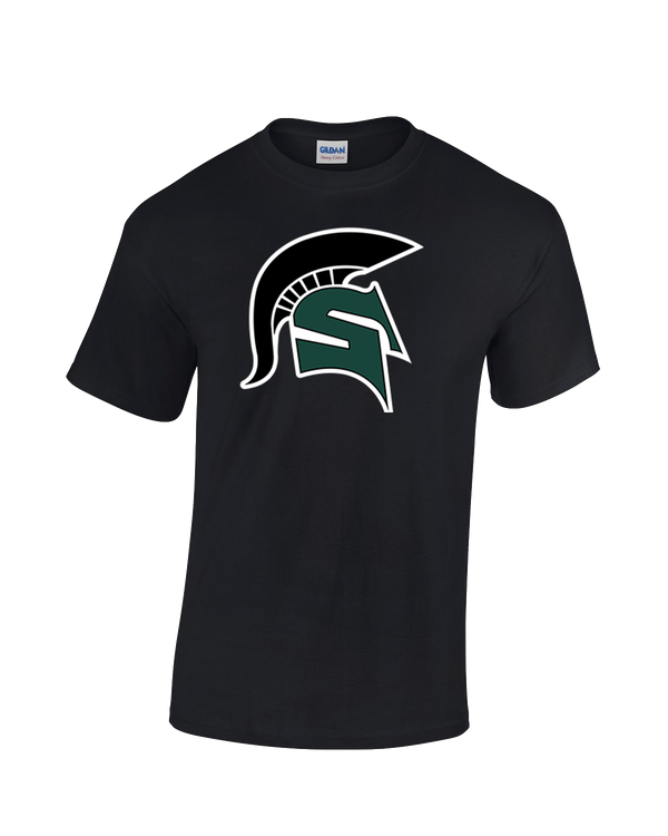 Schurr HS Baseball Spartan Logo - Cotton T-Shirt