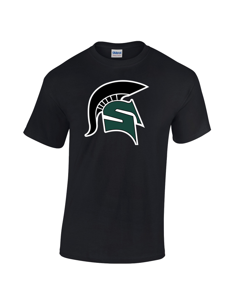 Schurr HS Baseball Spartan Logo - Cotton T-Shirt