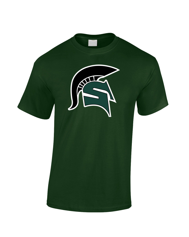 Schurr HS Baseball Spartan Logo - Cotton T-Shirt