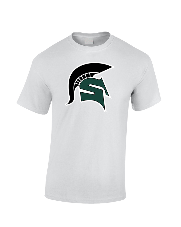 Schurr HS Baseball Spartan Logo - Cotton T-Shirt