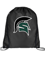 Schurr HS Baseball Spartan Logo - Drawstring Bag