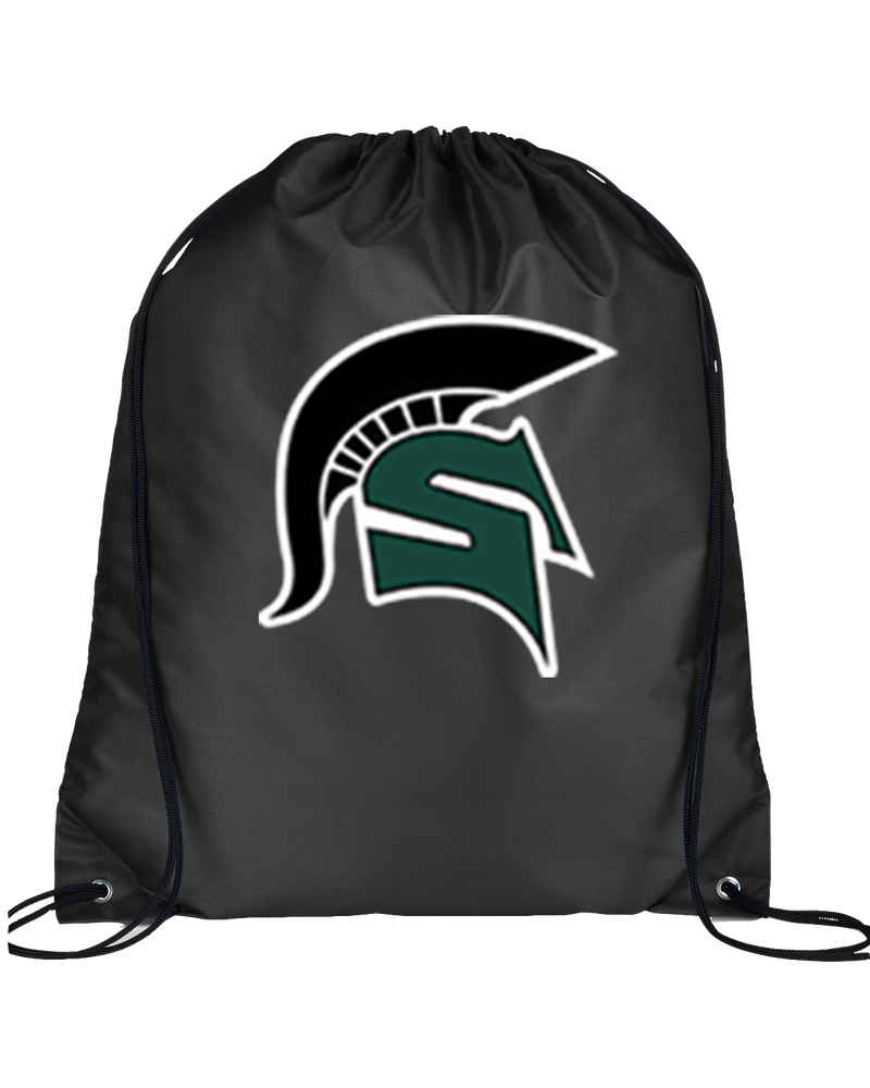 Schurr HS Baseball Spartan Logo - Drawstring Bag