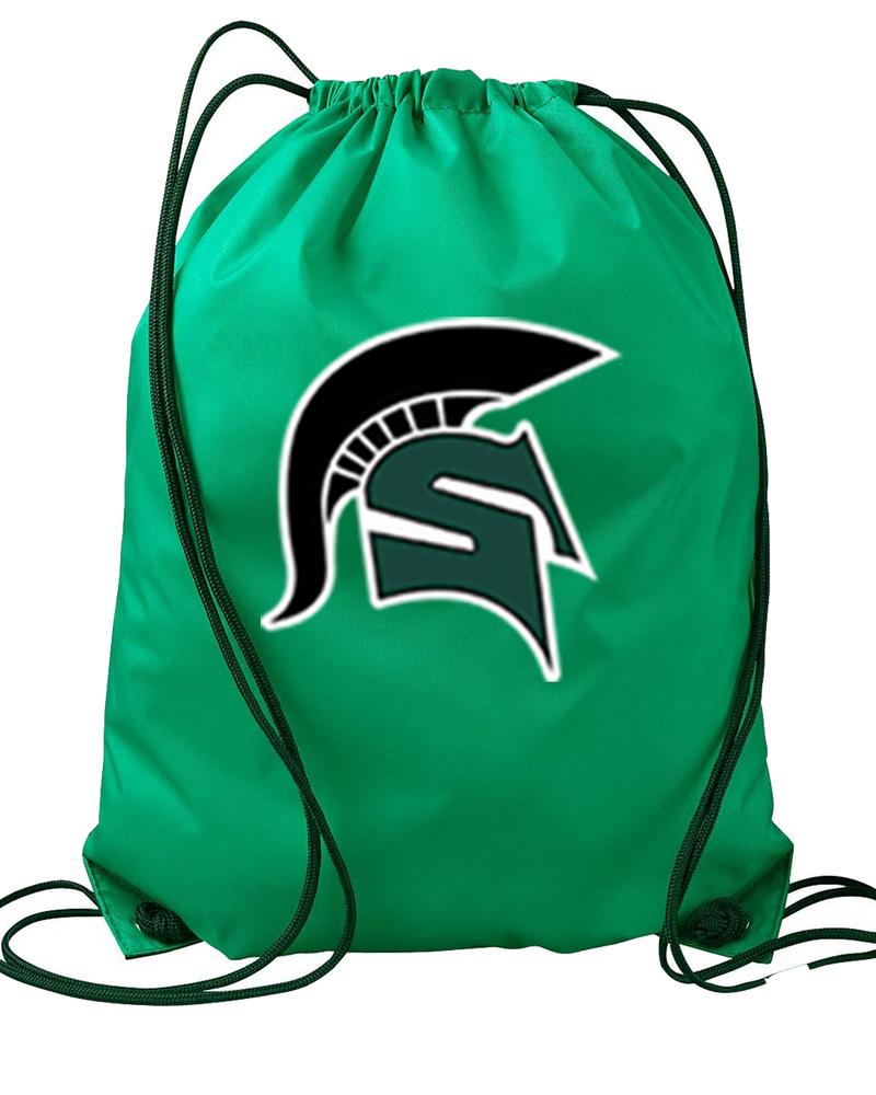Schurr HS Baseball Spartan Logo - Drawstring Bag
