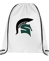 Schurr HS Baseball Spartan Logo - Drawstring Bag