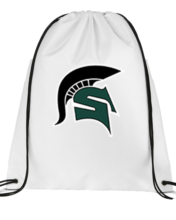 Schurr HS Baseball Spartan Logo - Drawstring Bag