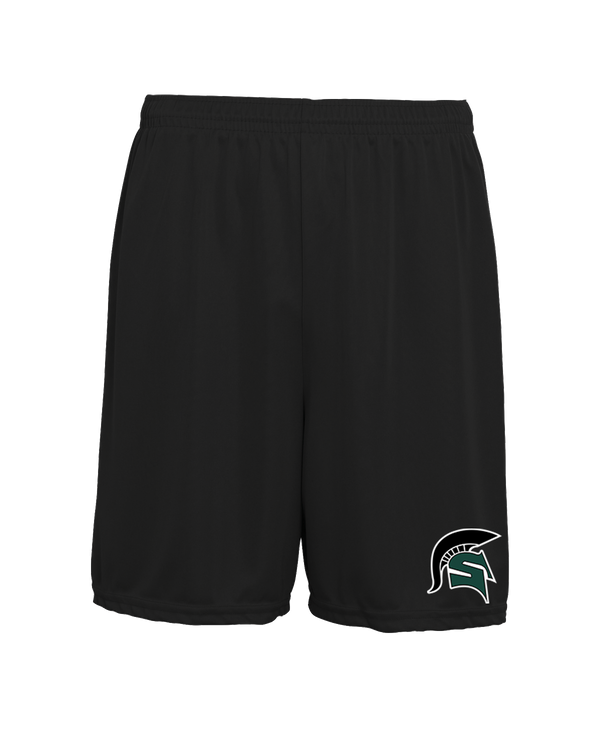 Schurr HS Baseball Spartan Logo - 7" Training Shorts