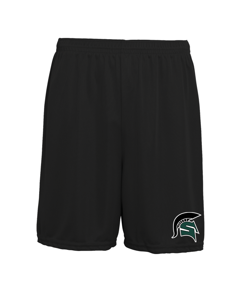 Schurr HS Baseball Spartan Logo - 7" Training Shorts
