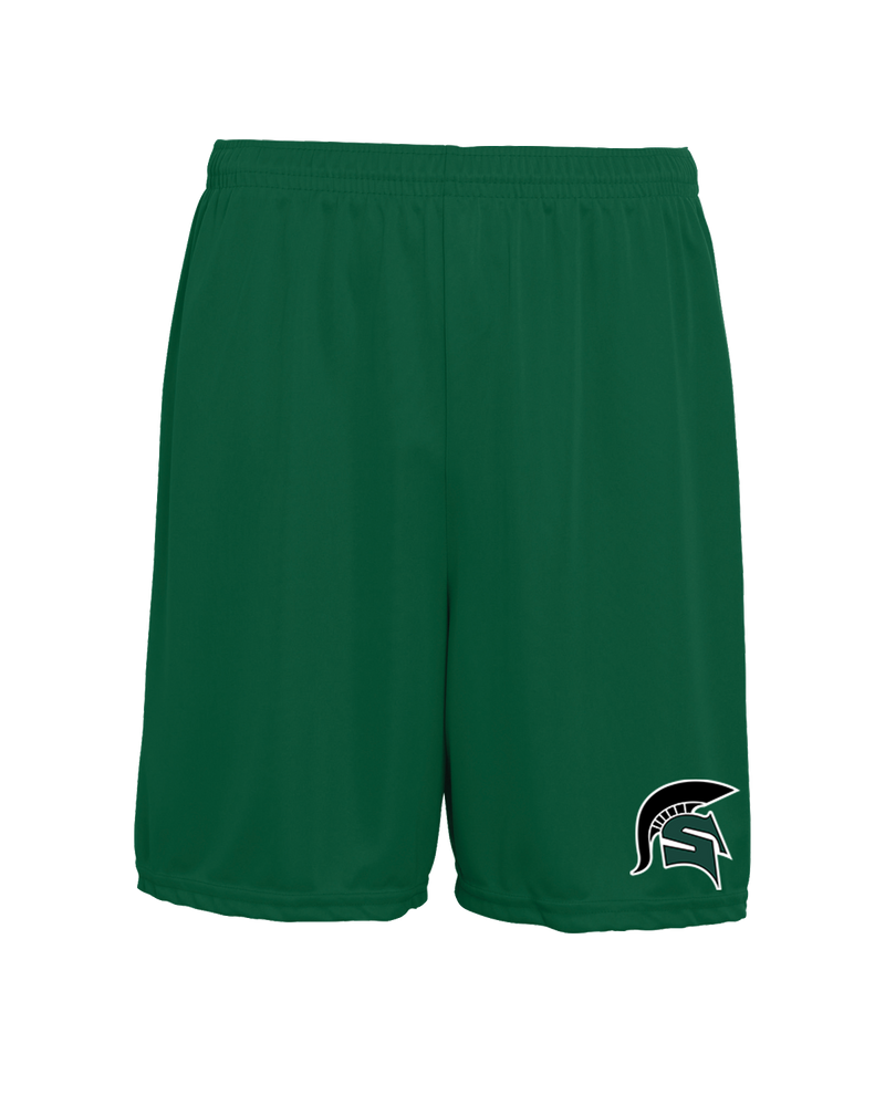 Schurr HS Baseball Spartan Logo - 7" Training Shorts